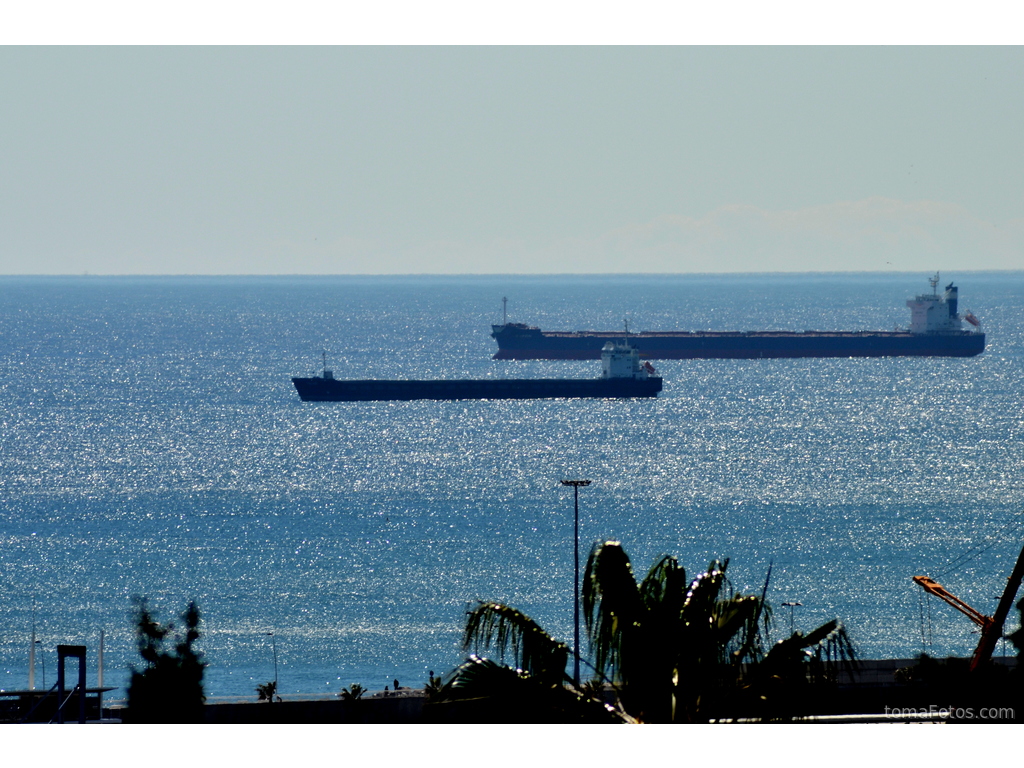 Cargueros esperando entrar a puerto