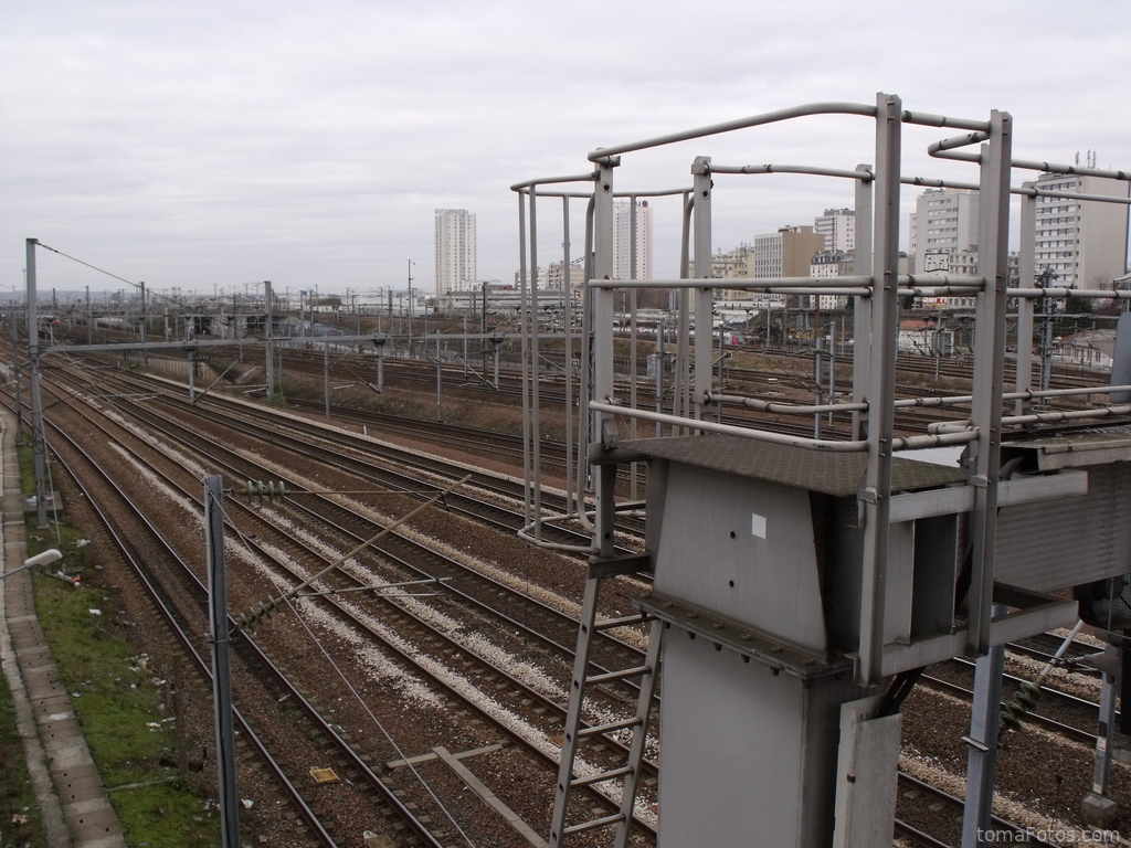 Complejas instalaciones ferroviarias al norte de París