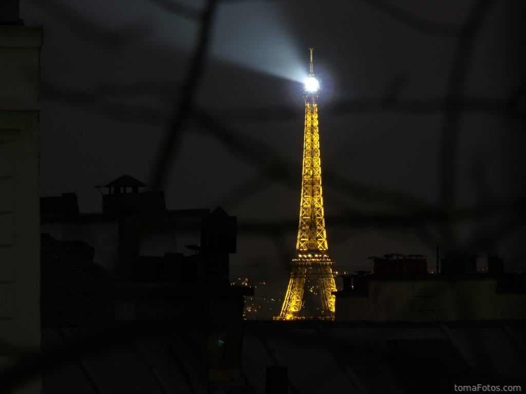 El foco de la torre Eiffel