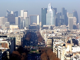 Vistas al barrio de negocios de La Défense
